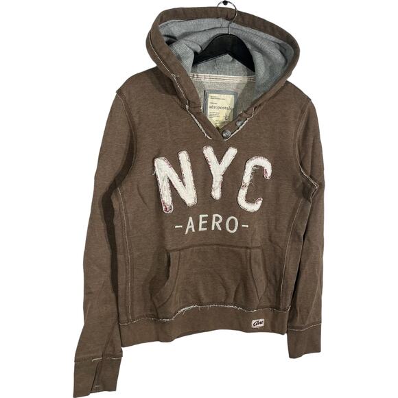 Women's Aeropostale NYC Pullover Hoodie - Picture 3 of 8
